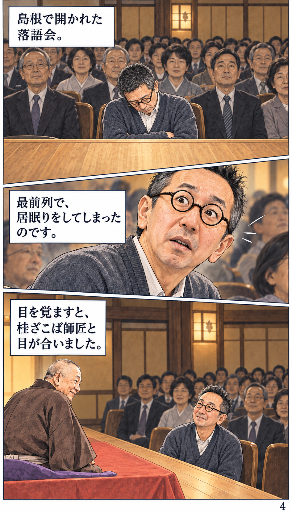 橋元屋幸守さん プロフィールストーリー漫画 4ページ目